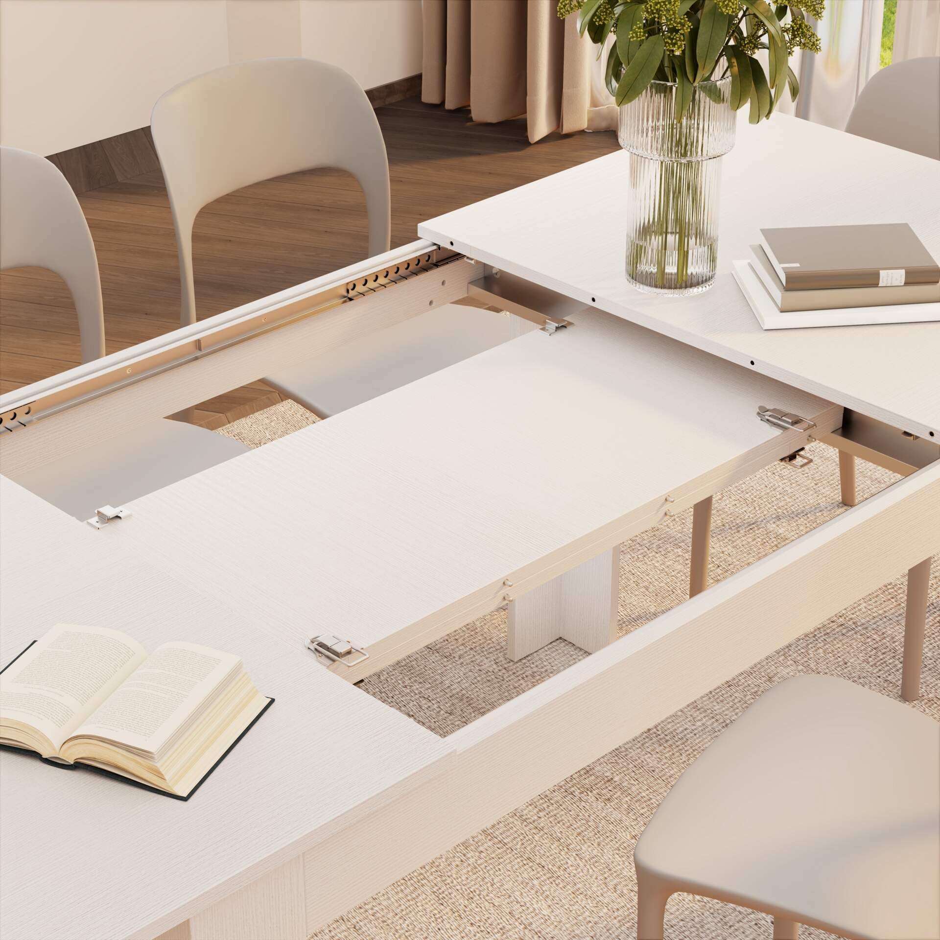 Mobili Fiver, Easy, Extendable Dining Table, 140(220) x90 cm