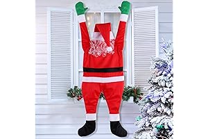 TOLOCO 4.1 FT Hanging Santa Claus for Christmas Cheer