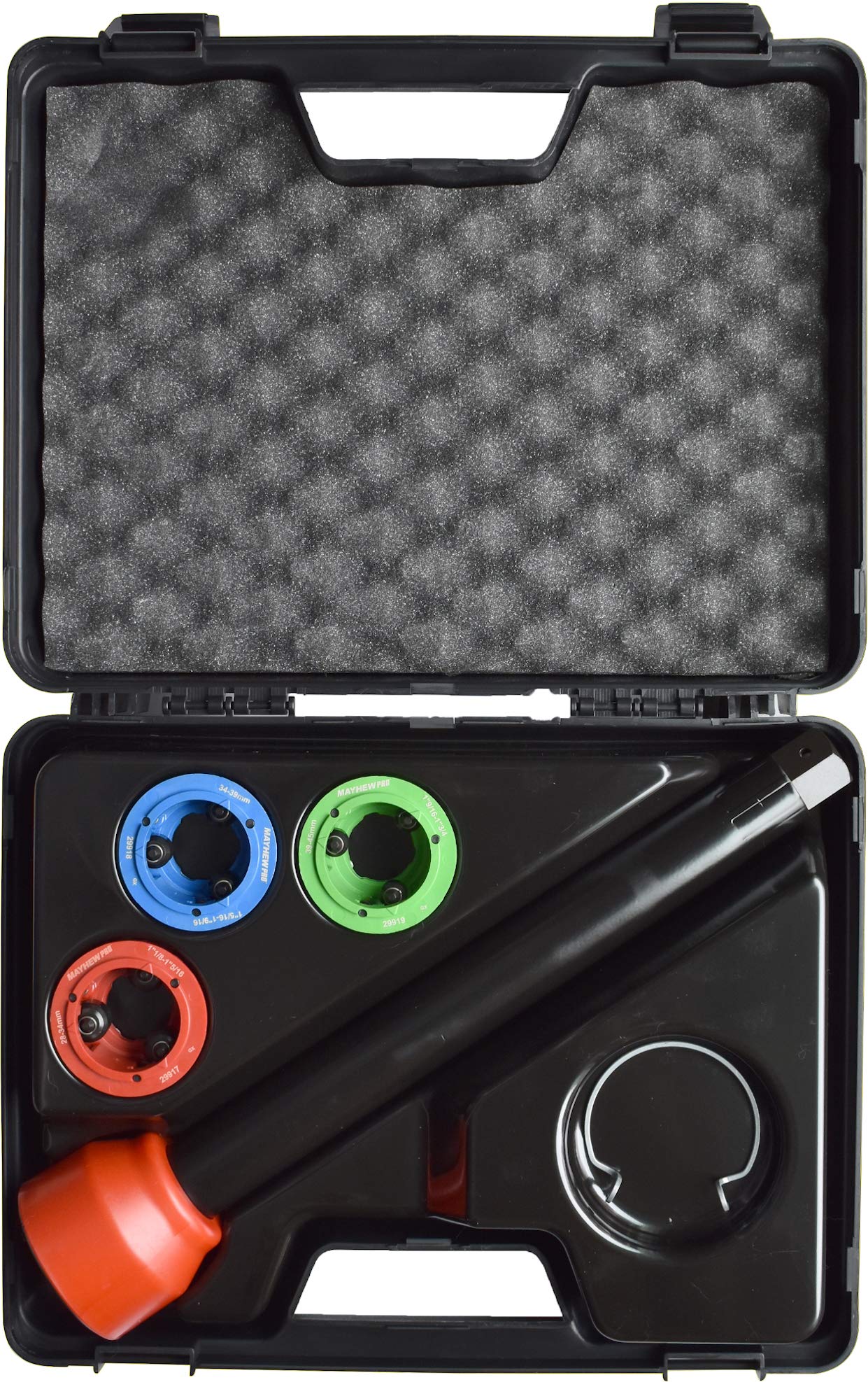 Mayhew Tools 29912 Interchangeable Tie Rod Tool Kit, 4-Piece Set, Black