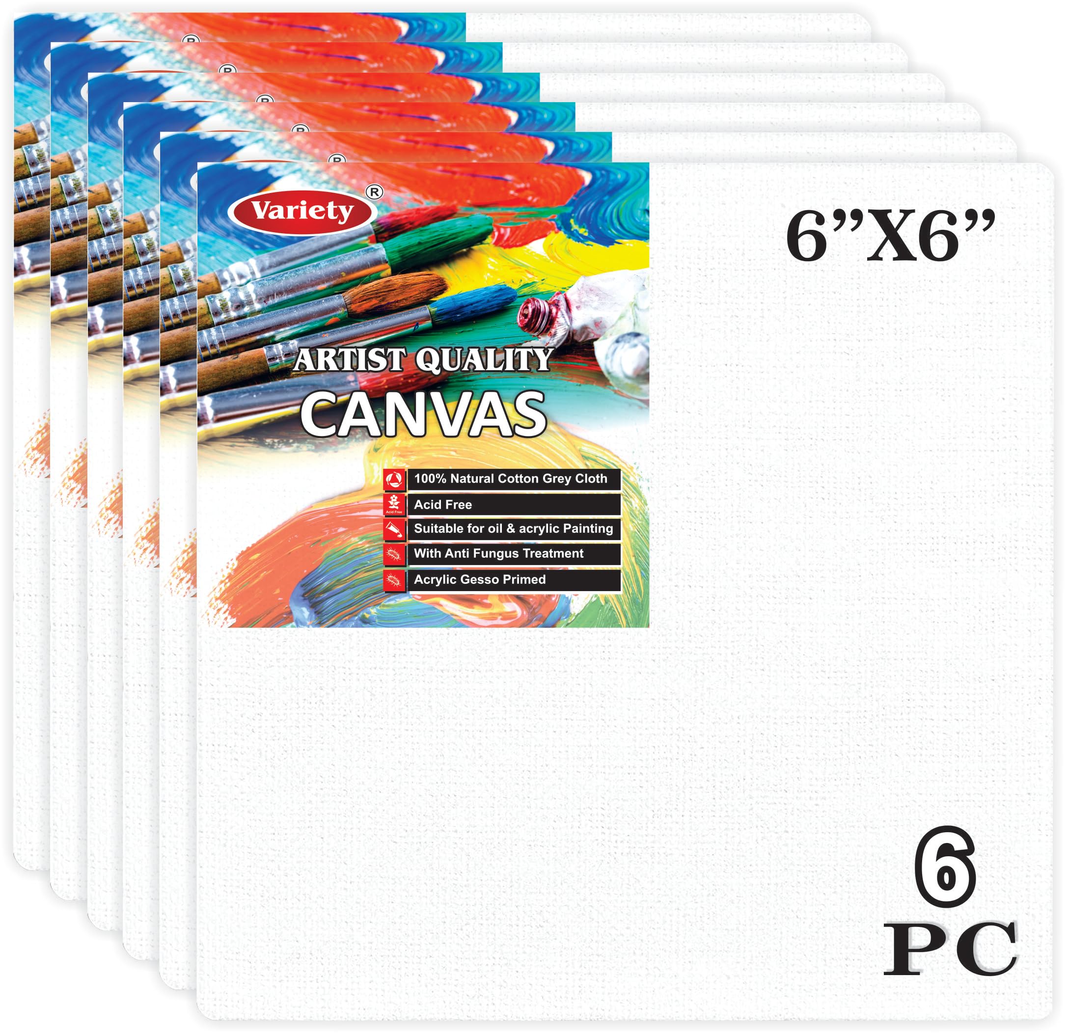 Variety Canvas: Premium Cotton Canvas Panels (Set of 2) -11