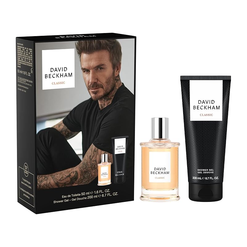 David Beckham Classic Conjunto com Eau de Toilette e Gel de Banho, 50 mL e 200 mL