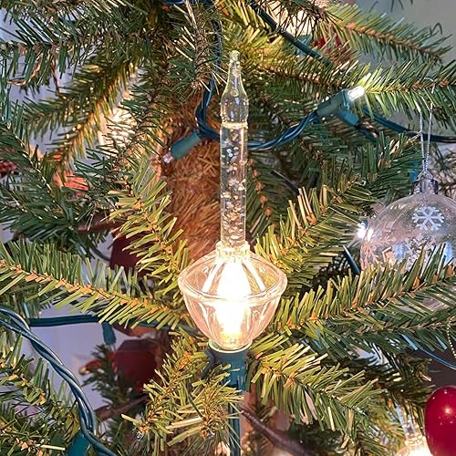 Miniatura 3 de Paquete de 4 bombillas de repuesto de burbujas de Navidad, bombillas nocturnas de burbujas, bombillas de burbujas tradicionales de Navidad para