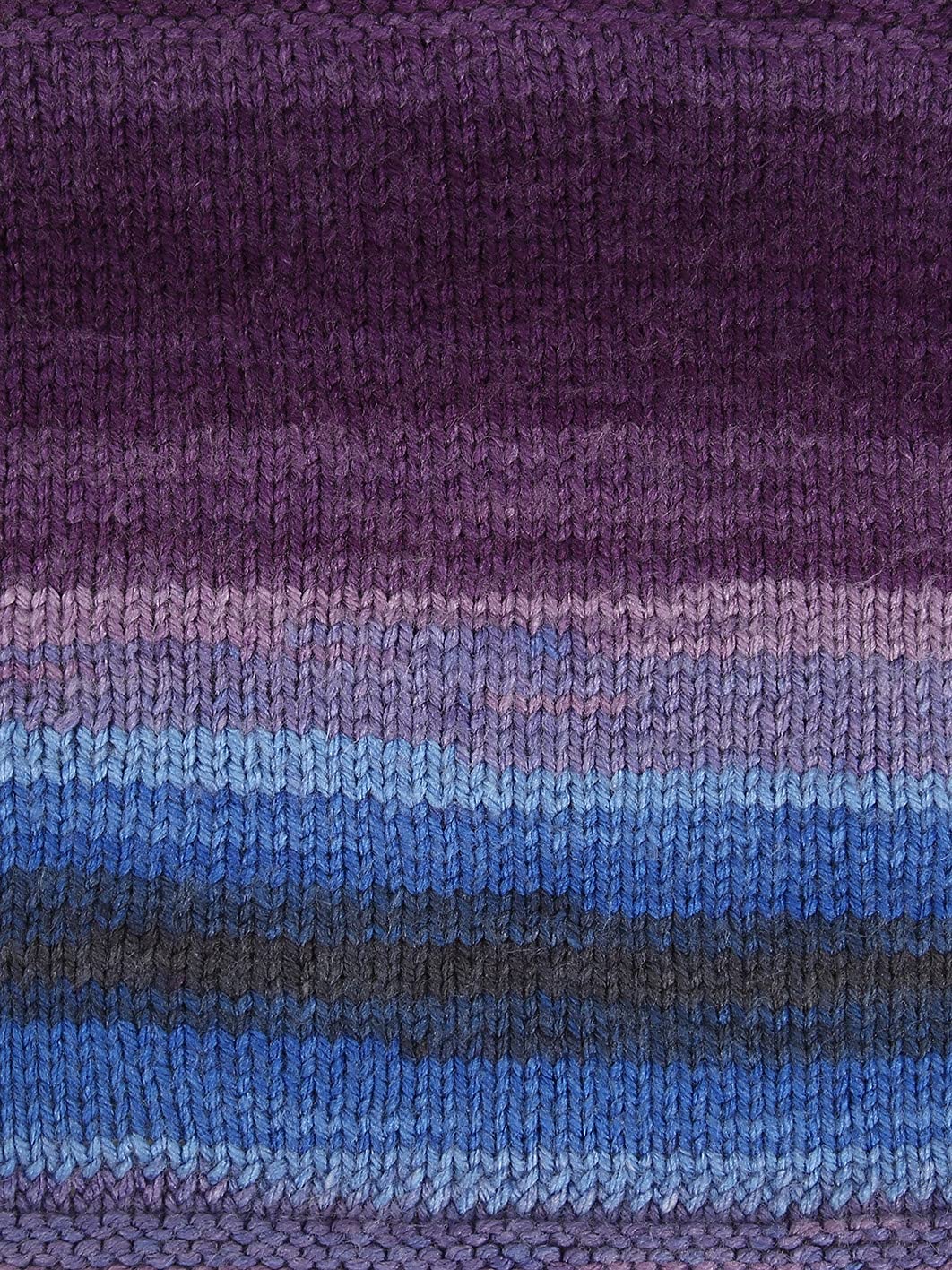 5 x 100 g Wollbiene Batik, 500 g Wool with Colour Gradient, Multicoloured, Knitting Crochet Wool (5900 Purple, Berry, Blue) - Image 2