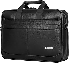 Vista Laptop Messenger Bag | 13L | Fits 15.6” Laptop | Premium Vegan Leather | Vintage-Inspired | Work, Travel & Everyday Use | Dual Compartments, Padded Shoulder Strap