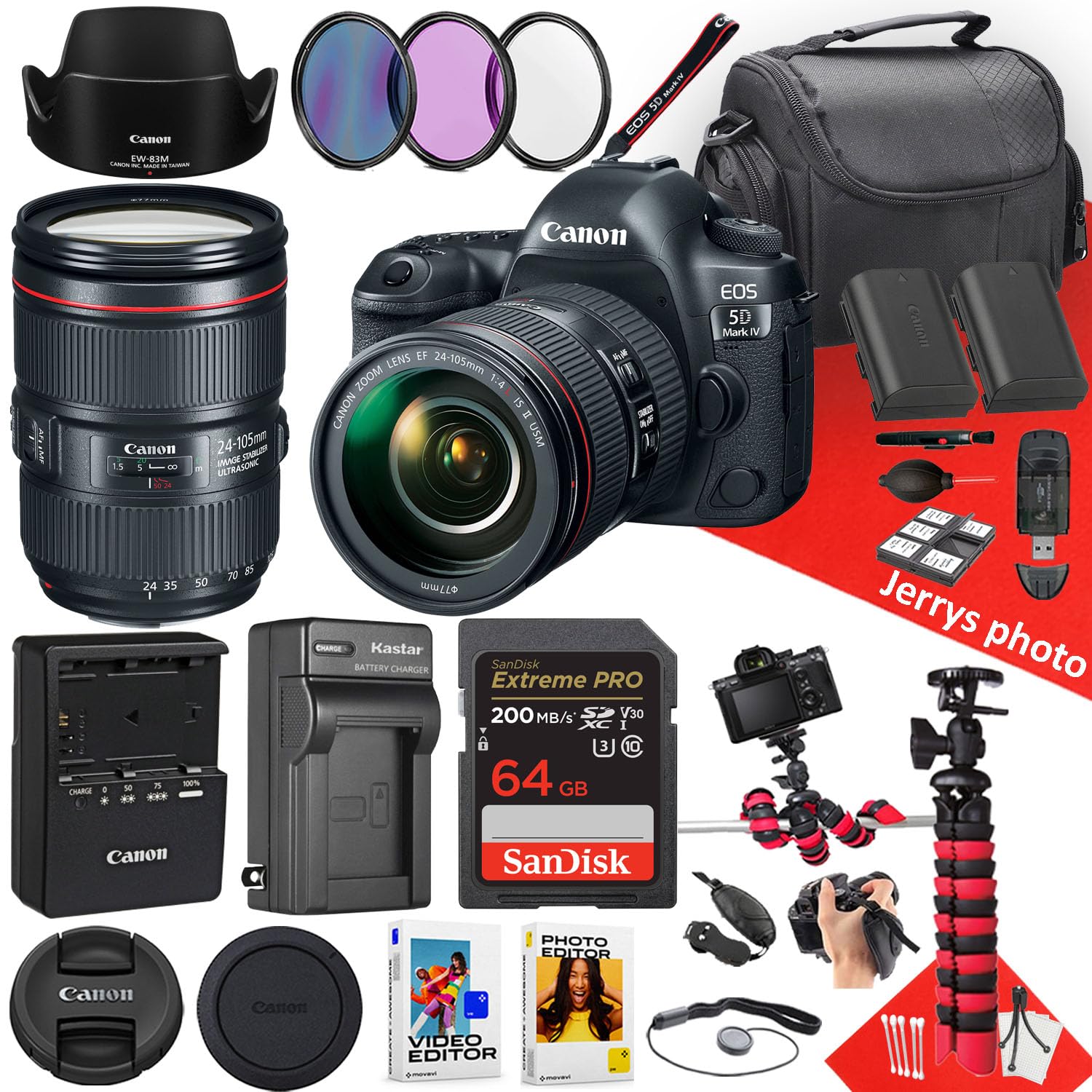 Amazon.com : Canon EOS 5D Mark IV DSLR Camera with EF 24
