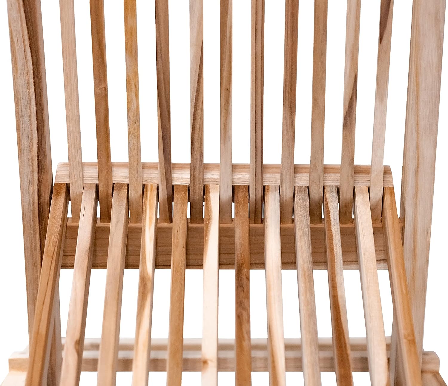 Nordic Style Folding Chair for Indoor and Outdoor Use - Patio, Balcony, Dining (Natural Finish, Beige)
