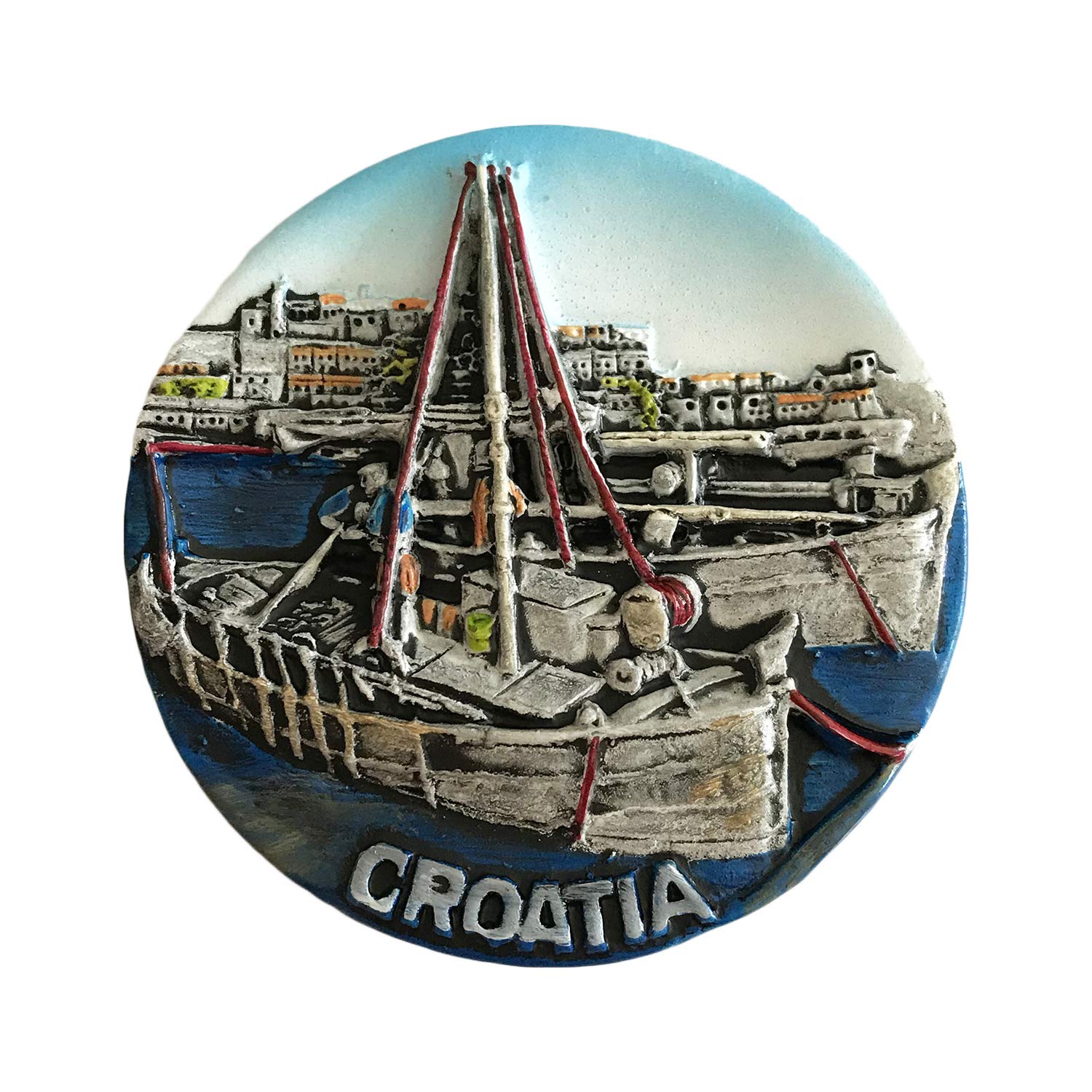 Wedarego Croatia 3D Refrigerator Magnet, Tourist Souvenirs,Resin Fridge Magnet,Home And Kitchen Decoration