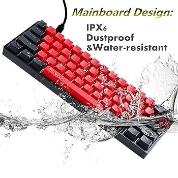 SK61 60% メカニカルゲーミングキーボード gateron光学式スイッチ赤 Amazon.com: Guffercty kred Sk61 60% Mechanical Keyboard