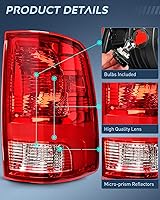 Vista 7 de Nilight Conjunto de luz trasera para Dodge Ram 2009 2010 2011 2012 2013 2014 2015 2016 2017 2018 Dodge Ram 1500 2500 3500 2019 2020 2021