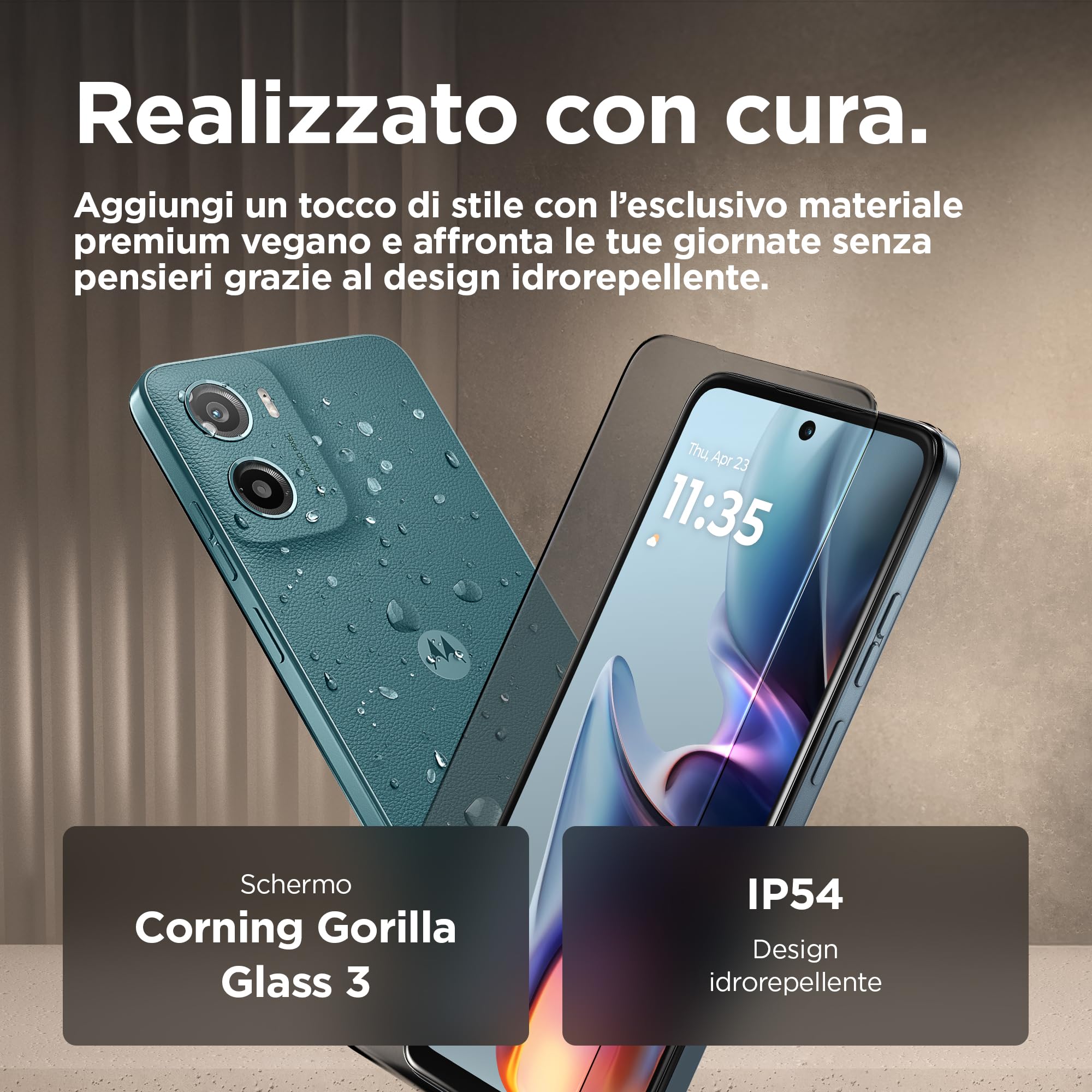 Motorola moto g05 (4/256GB, Fotocamera 50MP + sensore antisfarfallio, Display 6.67" HD+ 90Hz, batteria 5200mAh, MediaTek Helio G81, Android 15), Forest Green
