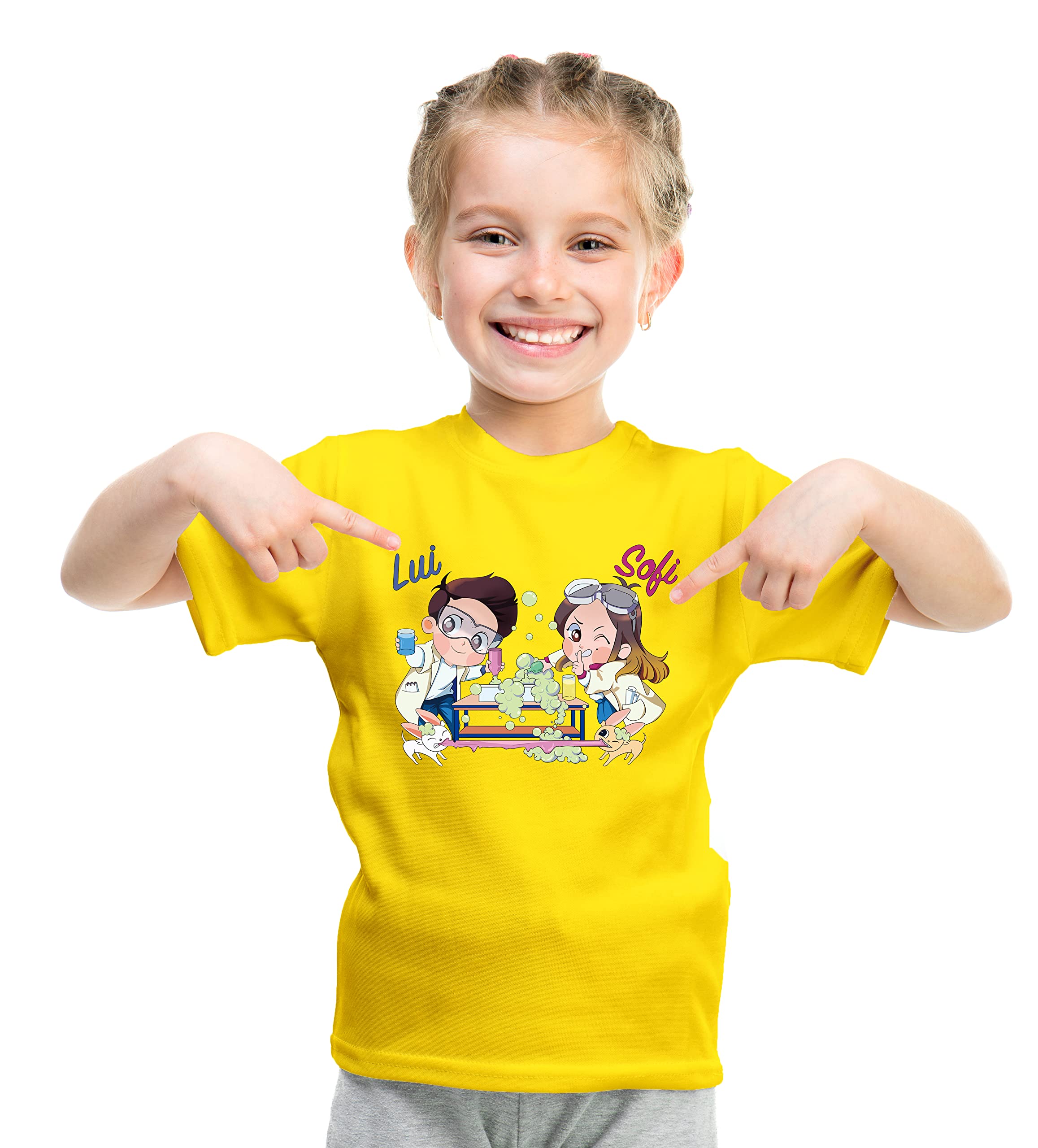 JULGIRL T-Shirt Maglietta a Naniche Corte in Cotone per Ragazze Maglietta per Mambini Morbida Tee Scollo Rotondo