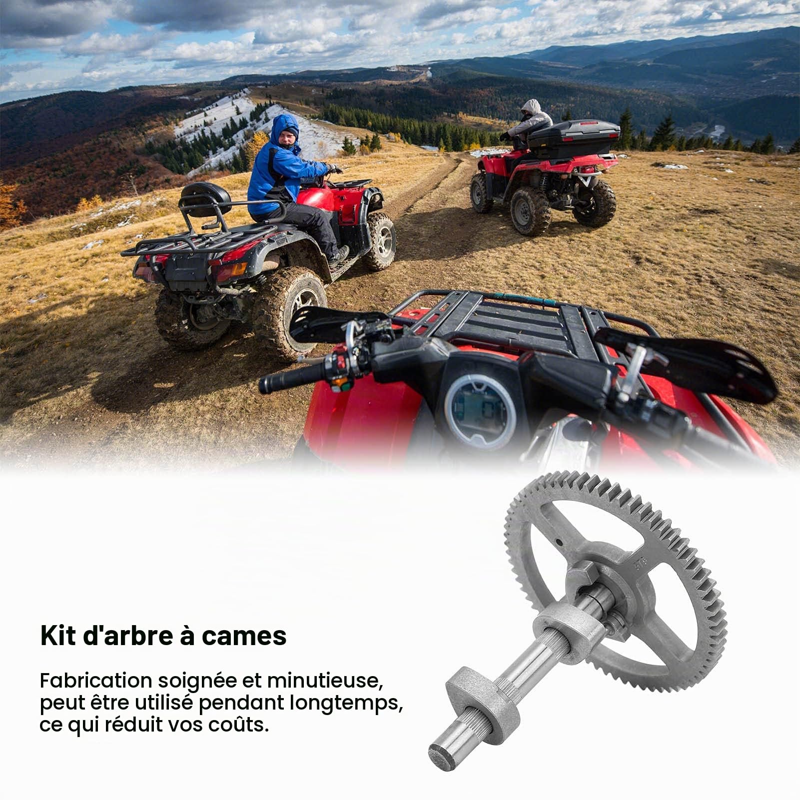Qiilu Kit d'arbre à Cames Kit d'arbre à Cames 84005207 793880 793583 Kit de Calage d'arbre à Cames de Moteur Joint de Carter de Moto 697110 Remplacement pour Fourtrax Rancher