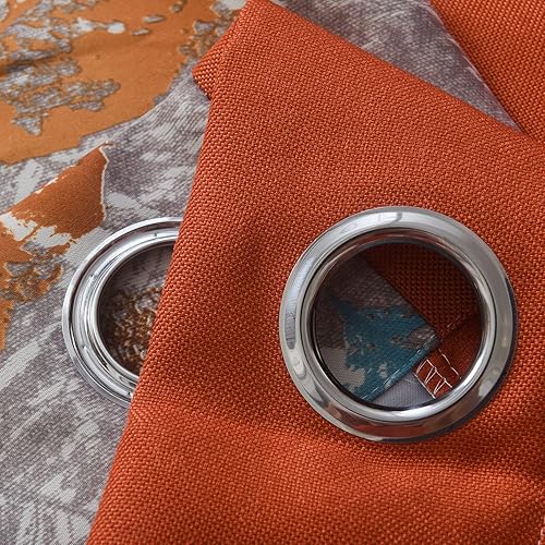 Miniatura 3 de GYROHOME Cortinas florales para ventana para sala de estar, dormitorio, aislamiento térmico, oscurecimiento de habitación, ojales superiores, 2