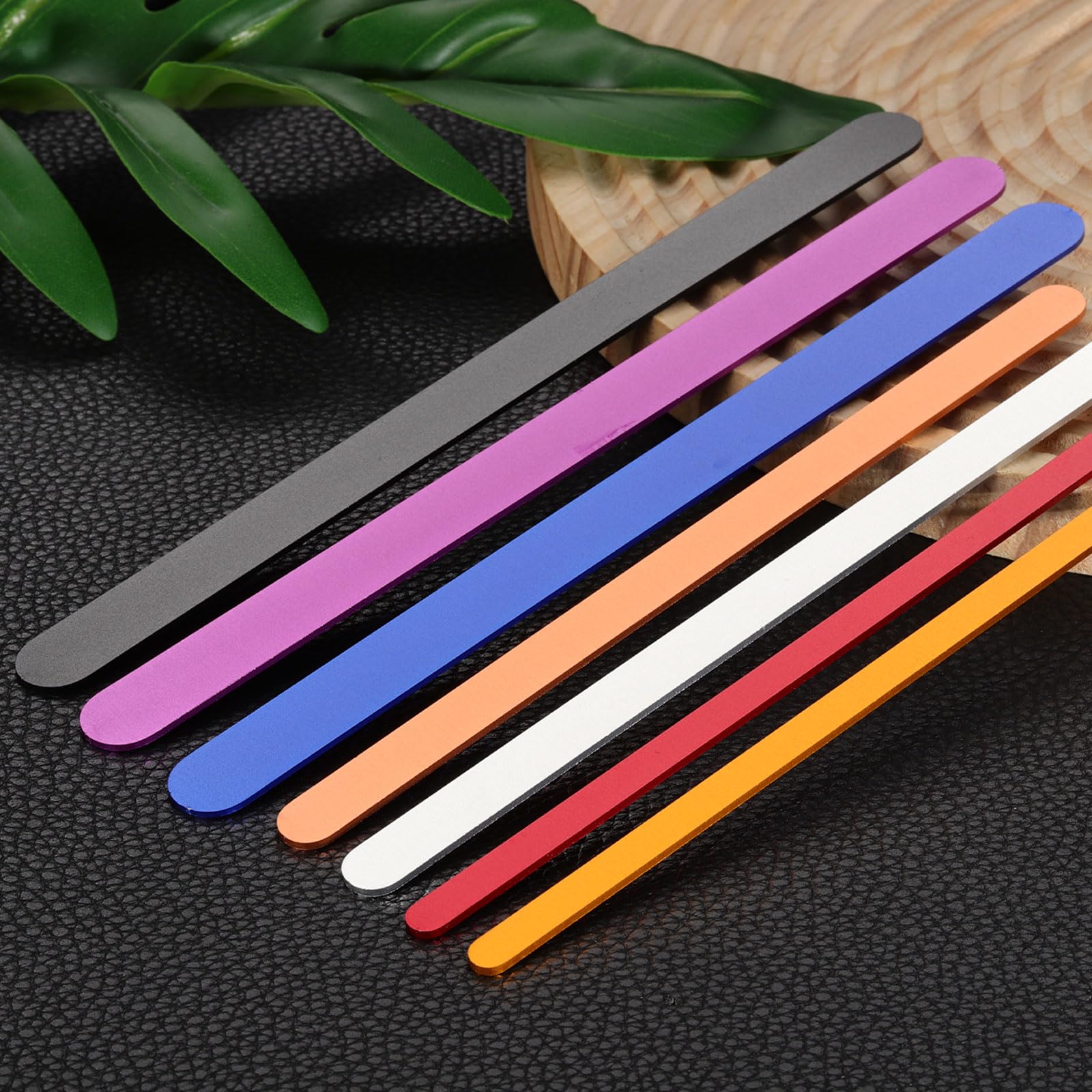 PATIKIL 6 X 0.35 X 0.06 Inch Supports Bracelet Aluminium Anodisé 10Pcs