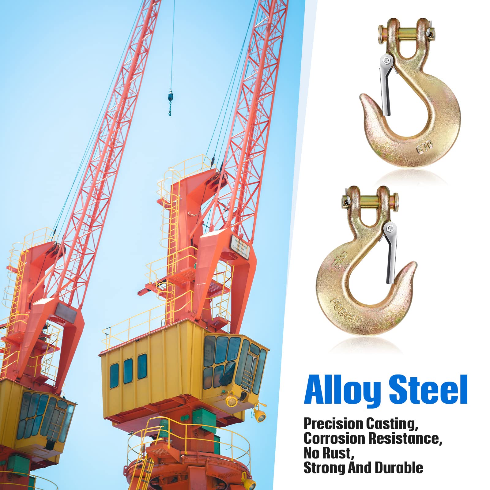 VEVOR Blue Synthetic Winch Rope 100 Ft. X 3/8 In. Winch Line Cable With G70 Hook 18 740 Lbs 12 Strands With Protective Sleeve Jps9 530mjpsbl001v0 - Foto 13