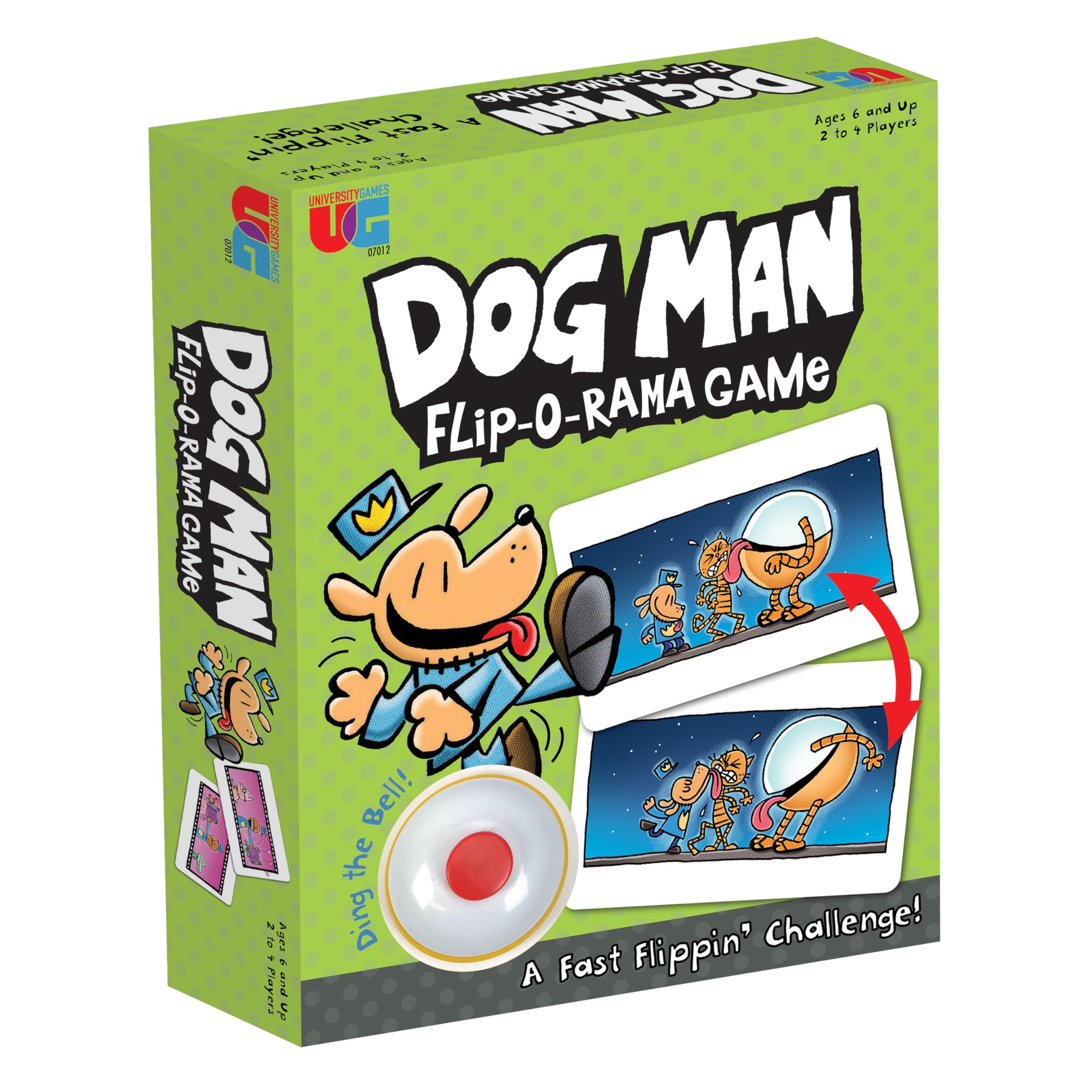 Dog Man Flip-o-Rama Card Matching Game, Based on The Dog Man Books Series, for 2 or More Players Ages 6 and Up