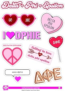 Delta Phi Epsilon - Sticker Sheet - Love Theme