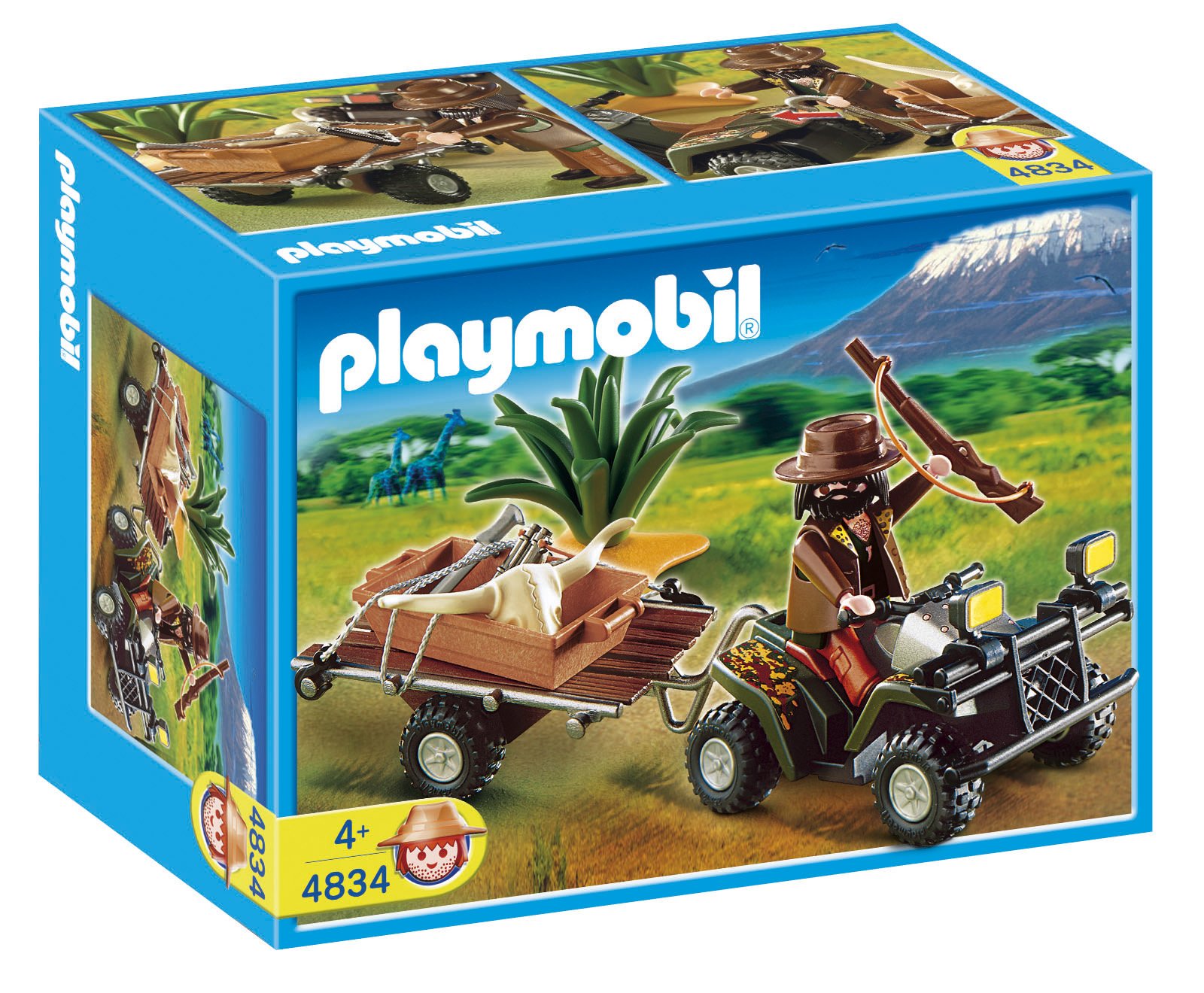 Amazon.com: Playmobil Ranger with Quad Bike and Trailer