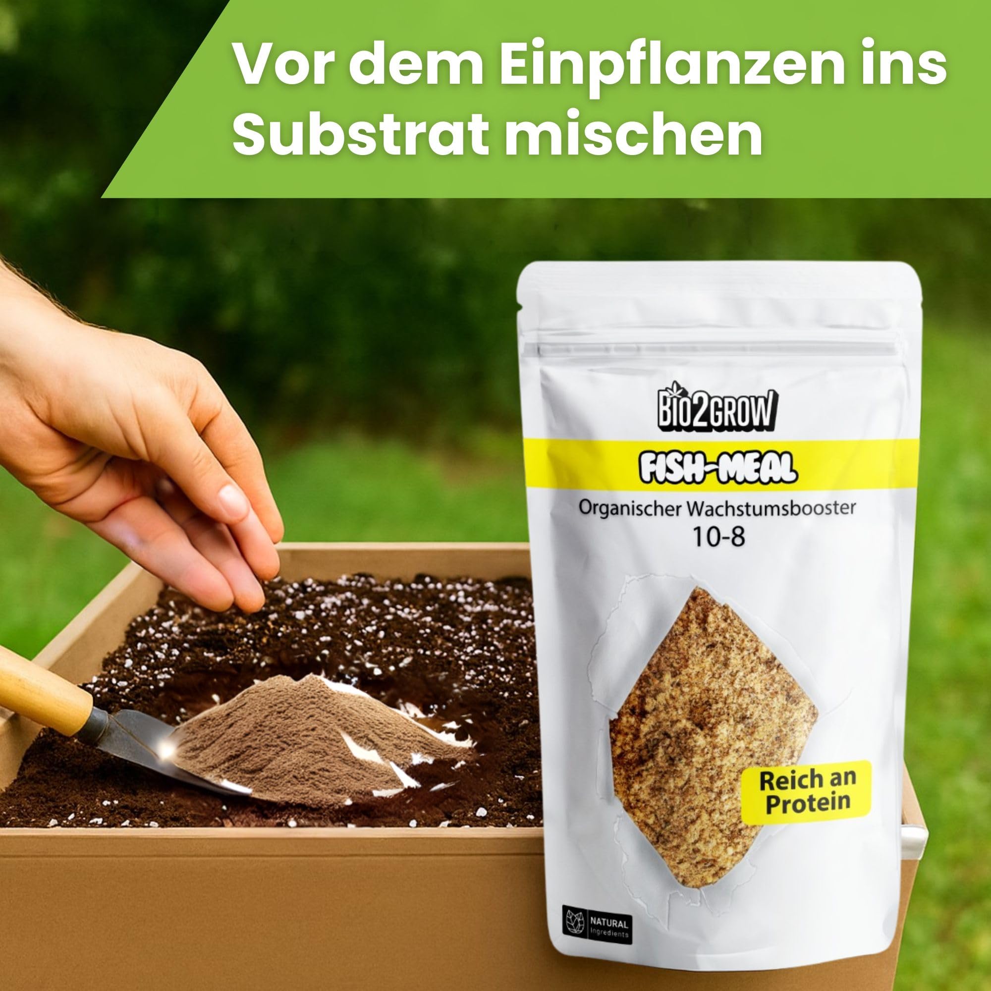 Fish Meal 3,5KG – Natürlicher Fischmehl Dünger – Organischer Stickstoff & Phosphor – Für Wachstum & Blüte