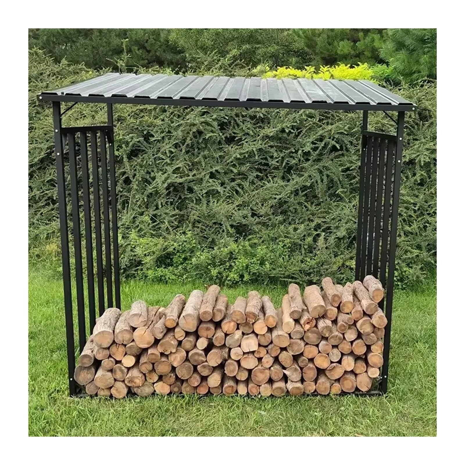 Portalegna Da Esterno Portalegna da ardere for patio esterno | Supporto in legno resistente alle intemperie for rack di stoccaggio in acciaio ad alto carico