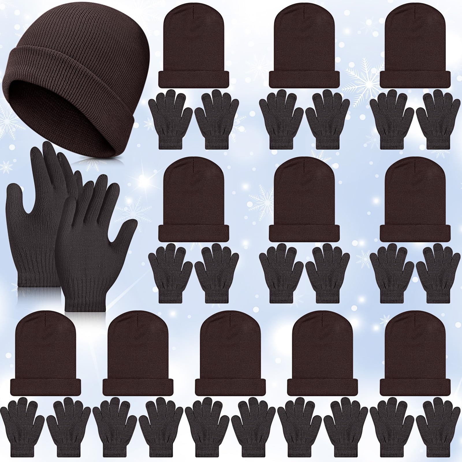 Twistover 24 Pcs Kids Hats and Gloves Sets