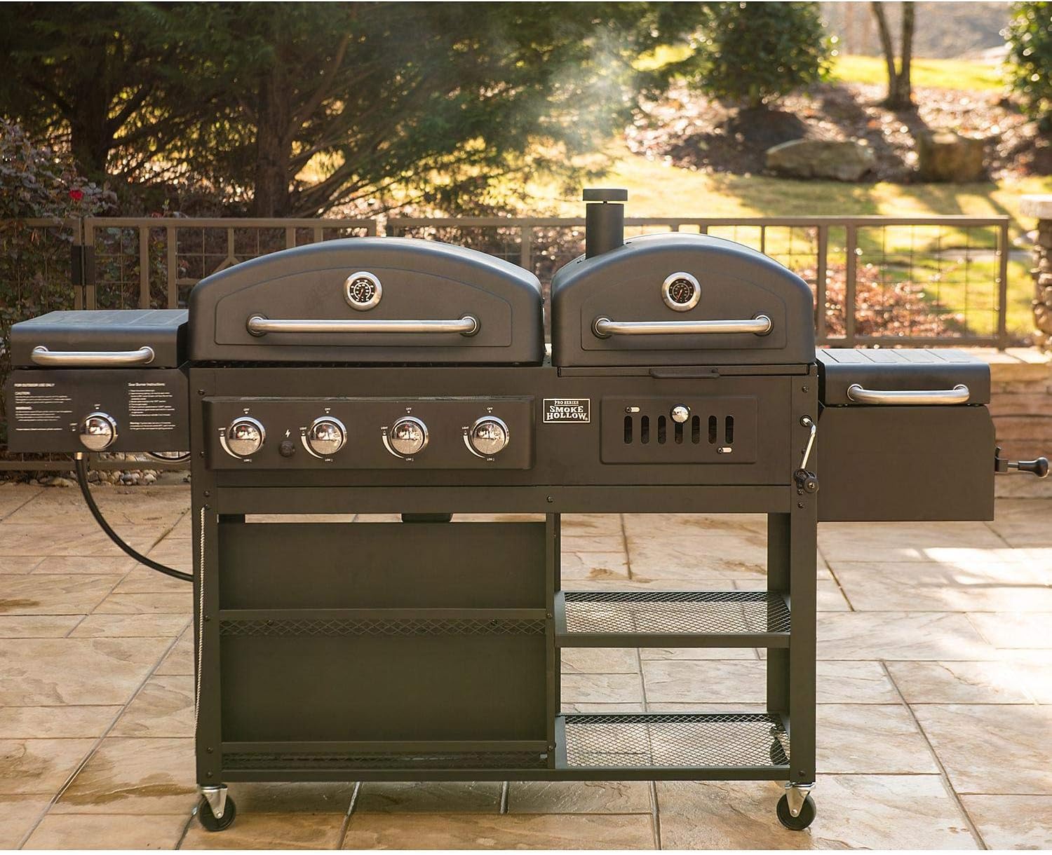 Smoke Hollow Pro Series 4-in-1 Gas & Charcoal Combo Grill