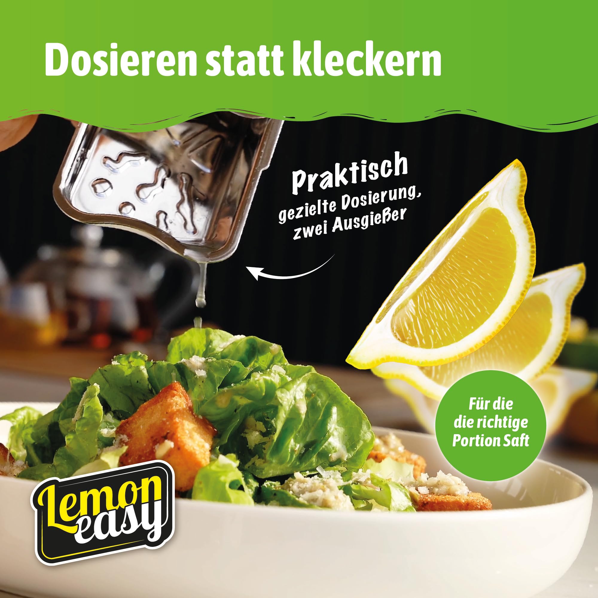 PLUS - Spremiagrumi in acciaio inox, prodotto in Germania, spingere invece di spremere per la massima resa di succo - lavabile in lavastoviglie, igienico ed ergonomico