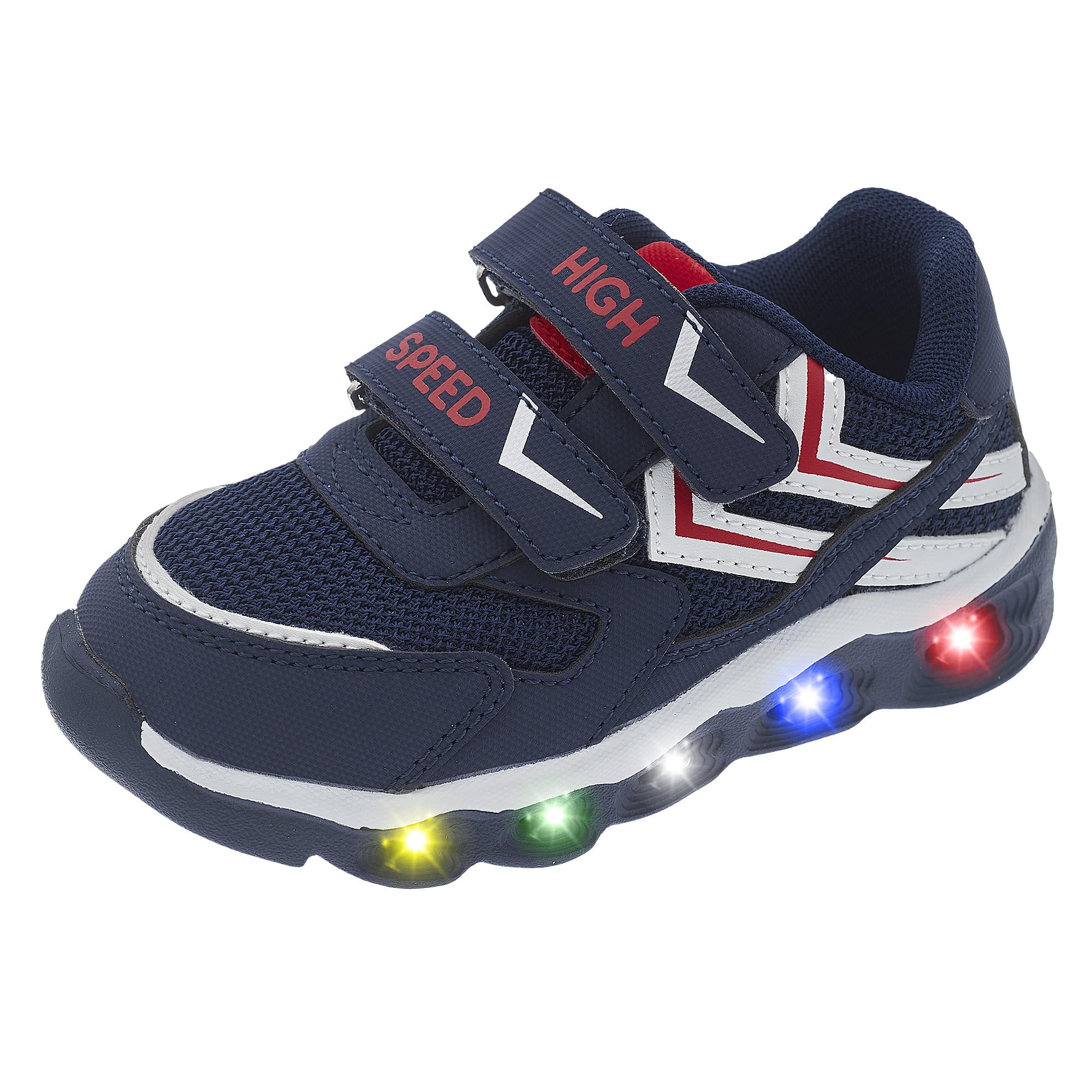 Chicco Baskets con Luces Y Doble Velcro, Zapatilla de Deporte Unisex niños