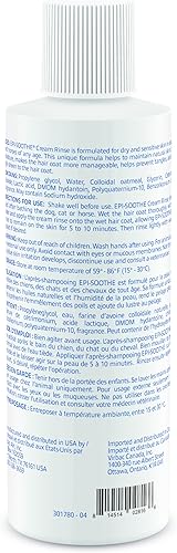 Miniatura 2 de Virbac Epi-Soothe Cream Rinse - Acondicionador para mascotas, para perros, gatos y caballos (16 onzas), para pieles secas o sensibles