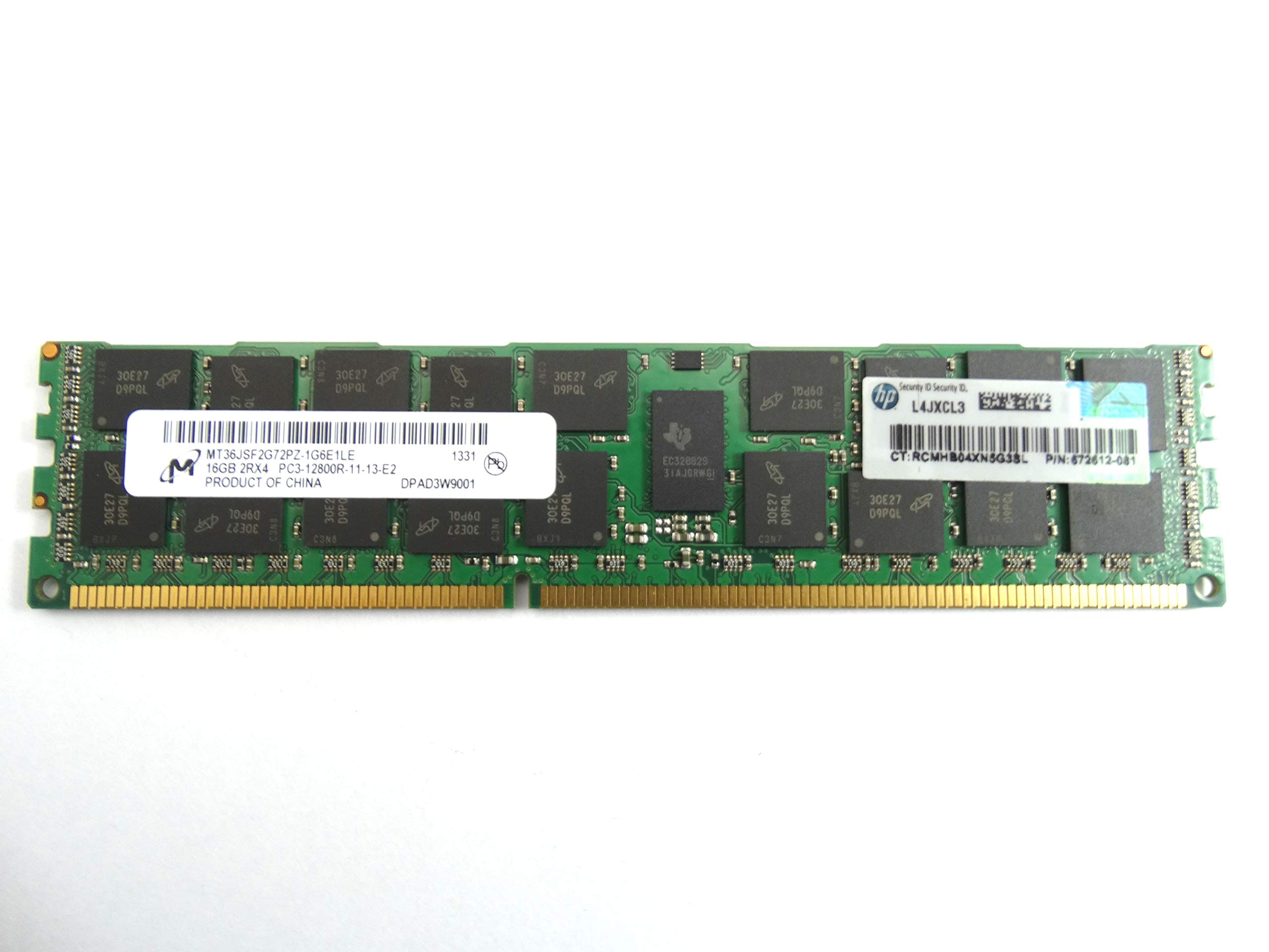 MT36JSF2G72PZ-1G6E1 MICRON 16GB 2RX4 PC3-12800R Memory Module