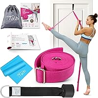 Vista 10 de Stretching Strap with Door Anchor & Resistance Band – Leg Stretcher for Improving Flexibility & Splits – Ideal for Ballet, Dance, Cheer, Yoga &