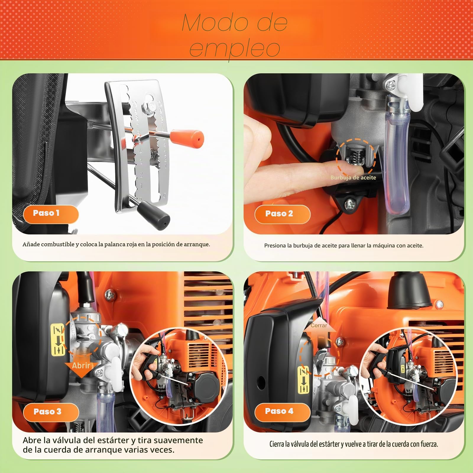 Pulverizador de motor de gasolina, 14 L, 7500 RPM, pulverizador de motor, pulverizador de espalda CDI, abono, rango de pulverización superior a 12 m