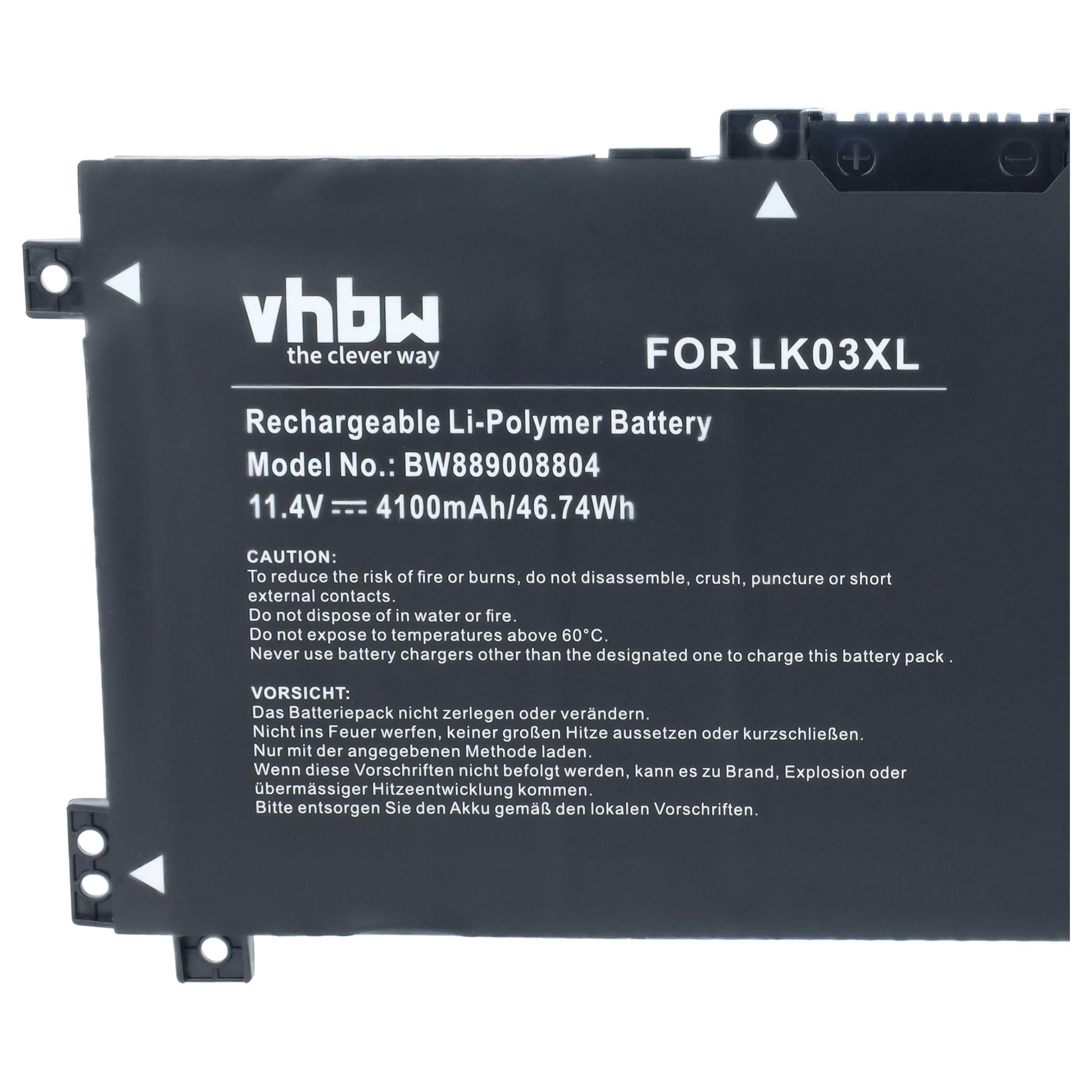 vhbw Batería Compatible con HP Envy X360 15-CN1005NG, 15-CN1008NG
