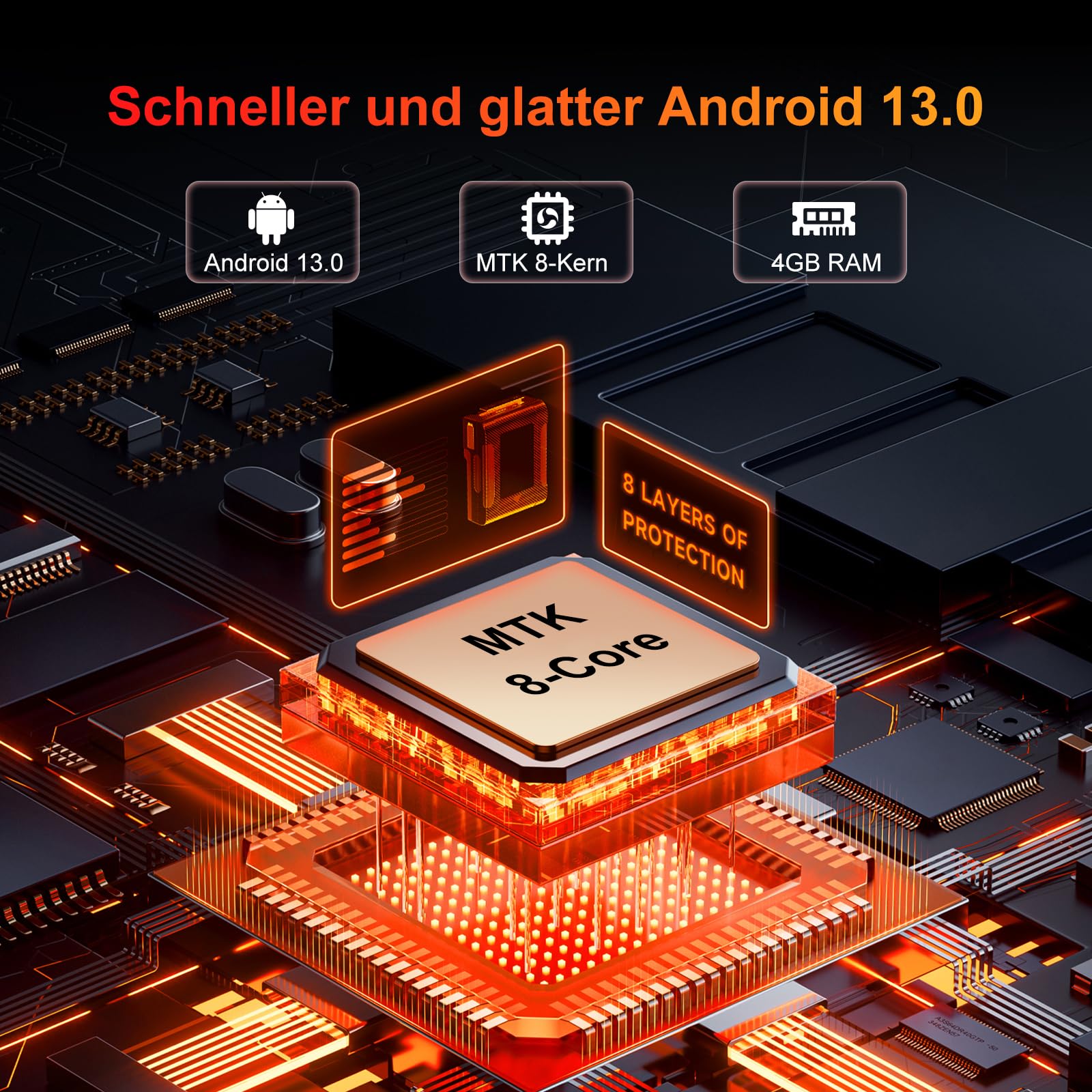 160GB MP3 Player mit Bluetooth und WiFi, Oilsky 5" HD MP4 Player mit Spotify, Audible, Amazon Music, Deezer, Musik-Player Android 13 mit Touchscreen und Lautsprecher