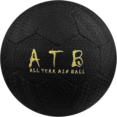 American Challenge Balón de fútbol de goma todo terreno  Tamaños 2, 3, 4 y 5  Pelota de fútbol callejera duradera para parque infantil,