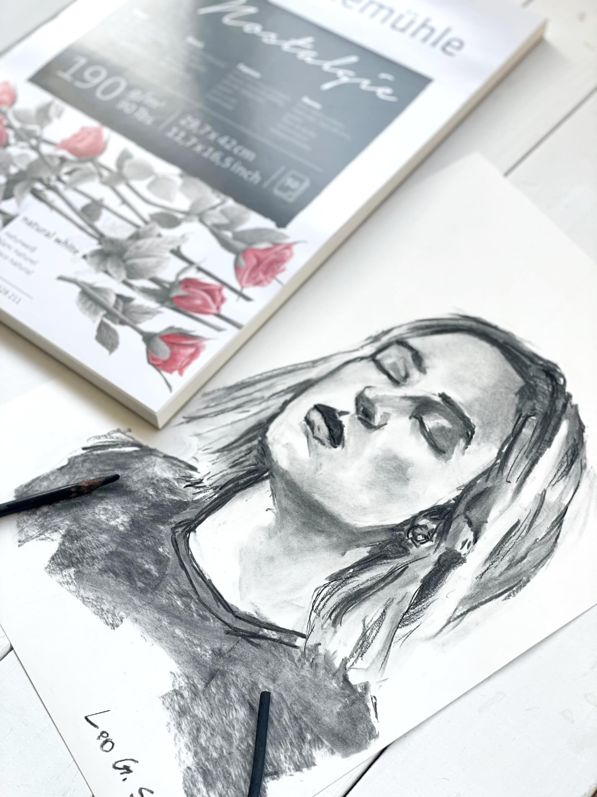 Nostalgie Sketch Pad 190 GSM Drawing Pad A5 50 fls