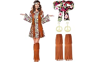 70s 60s Hippie Costume Set: Relive the Groovy Era with Couples Flair