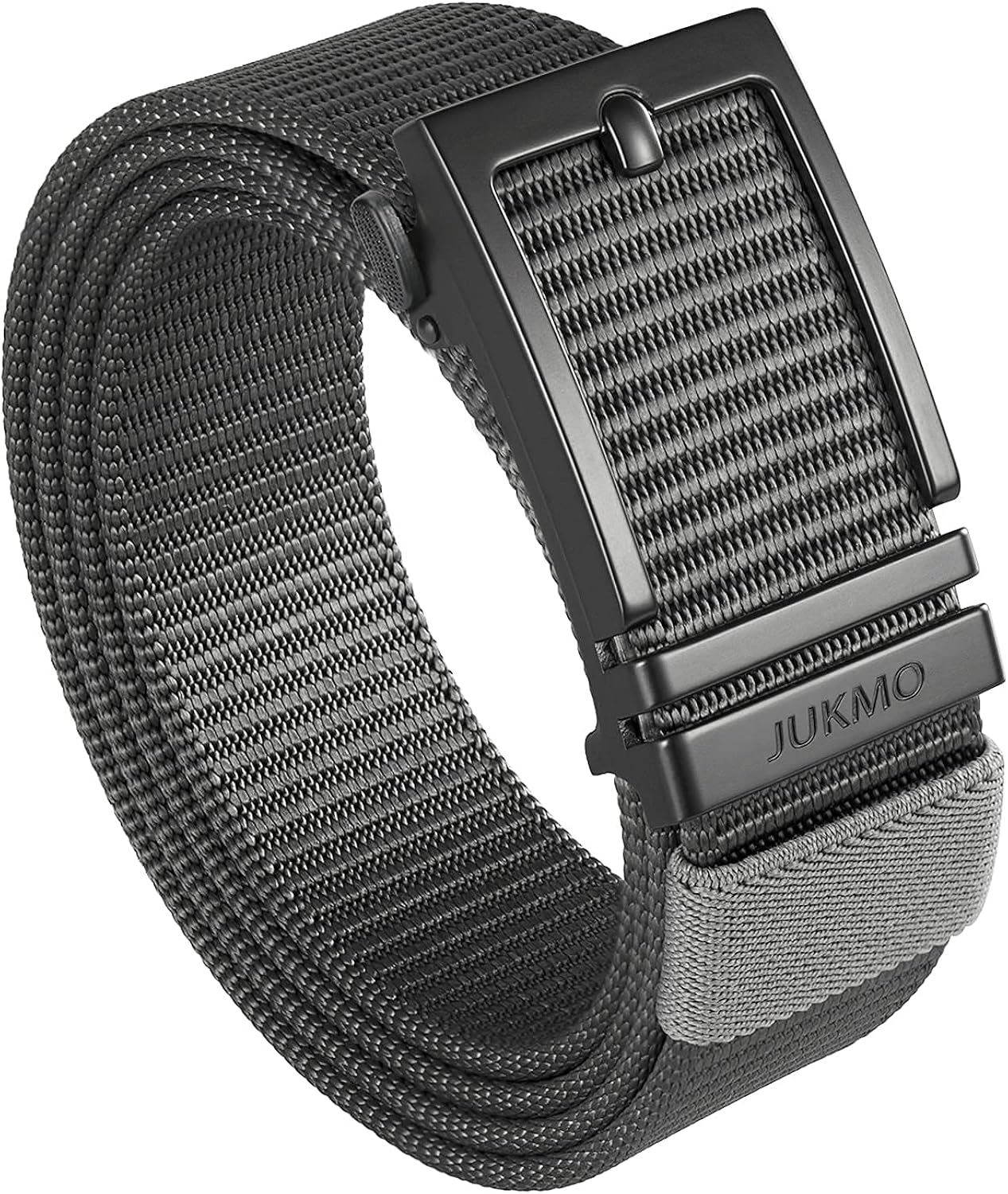 JUKMO Ratchet Belt for Men, Nylon Web Tactical Gun Belt with Automatic Slide Buckle at  Men’s Clothing store