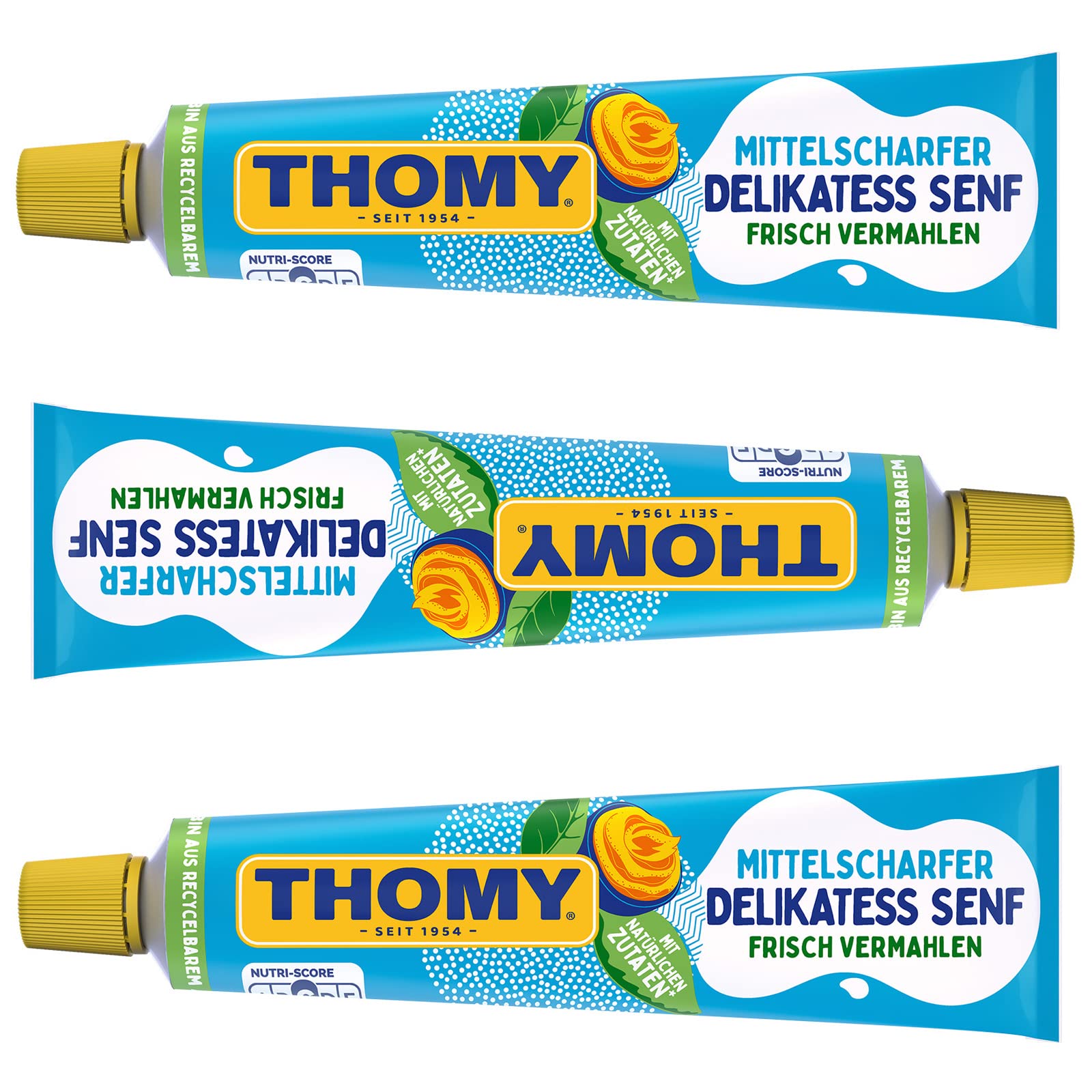 Thomy Delikatess Mostaza 3 tubos 200 ml