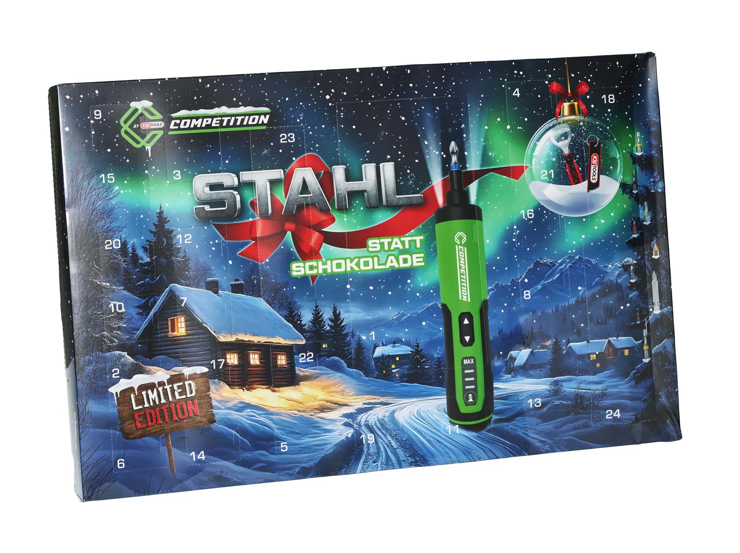 KS Tools Adventskalender 2025 Competition Edition – Premium Werkzeug-Überraschungsset für Heimwerker & Technikfans - Malui