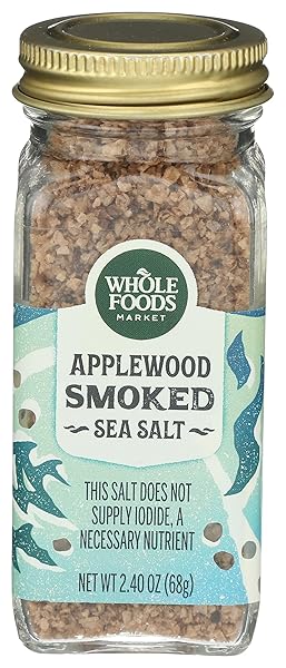 Whole Foods Market, Seasoning Salt, Applewood Smoked, 2.40 Ounce