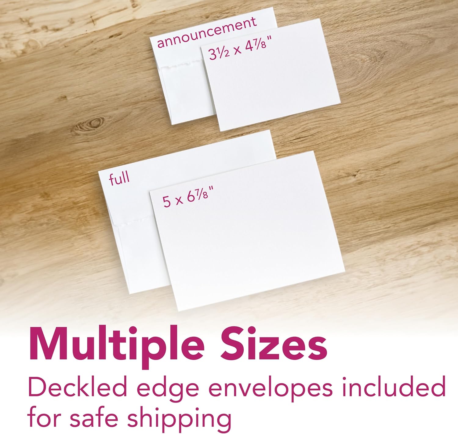 Strathmore 300 Series Watercolor Cards, Announcement Size, 3.5x4.875 inches, 6 Cards & Envelopes - Blank Greeting Cards for Weddings, Events, Birthdays, Holidays - Image 3