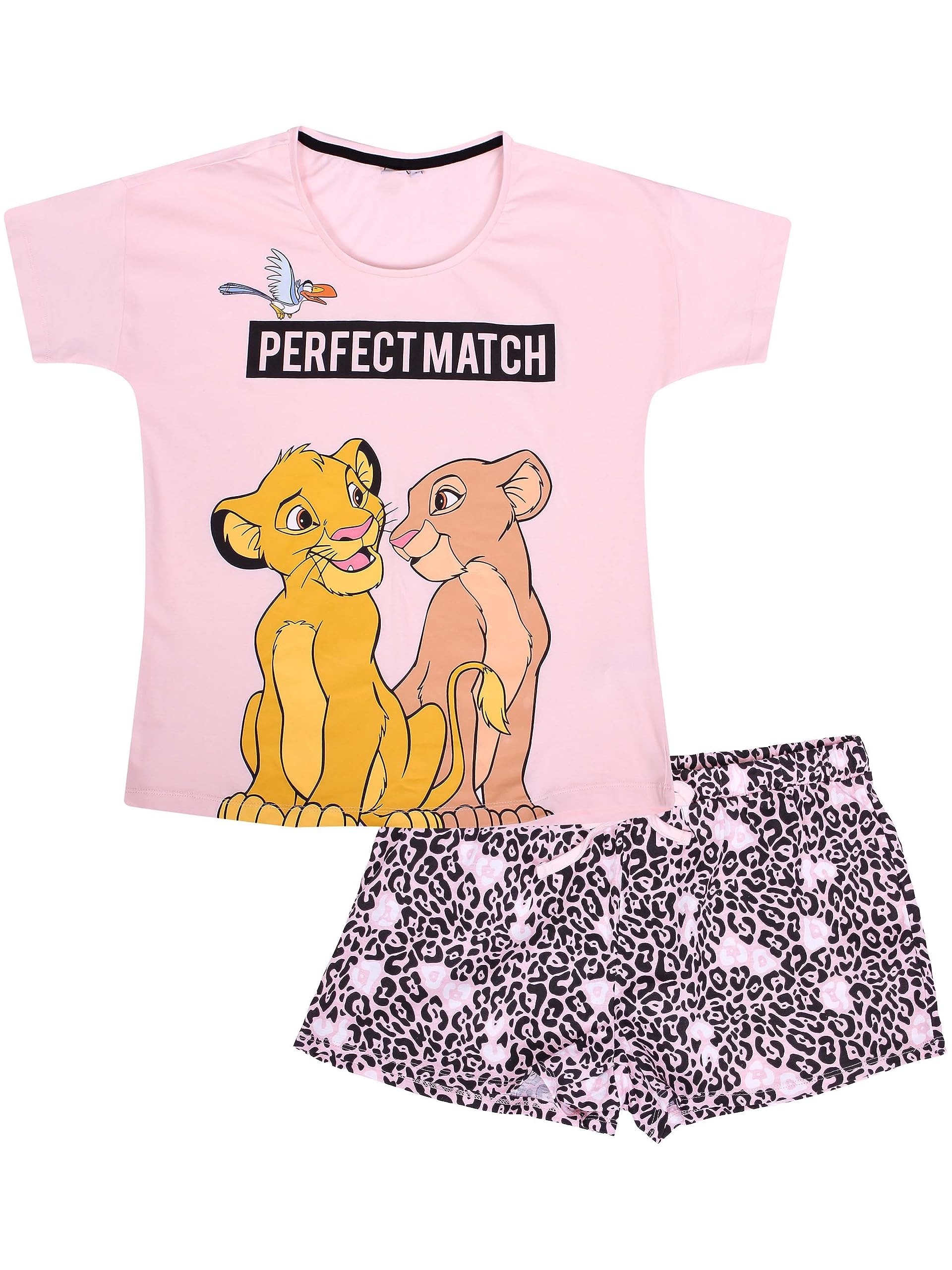 Disney Pijamas para mujer, con Minnie Mouse y Mickey para mujer, conjunto de pijama corto para mujer.