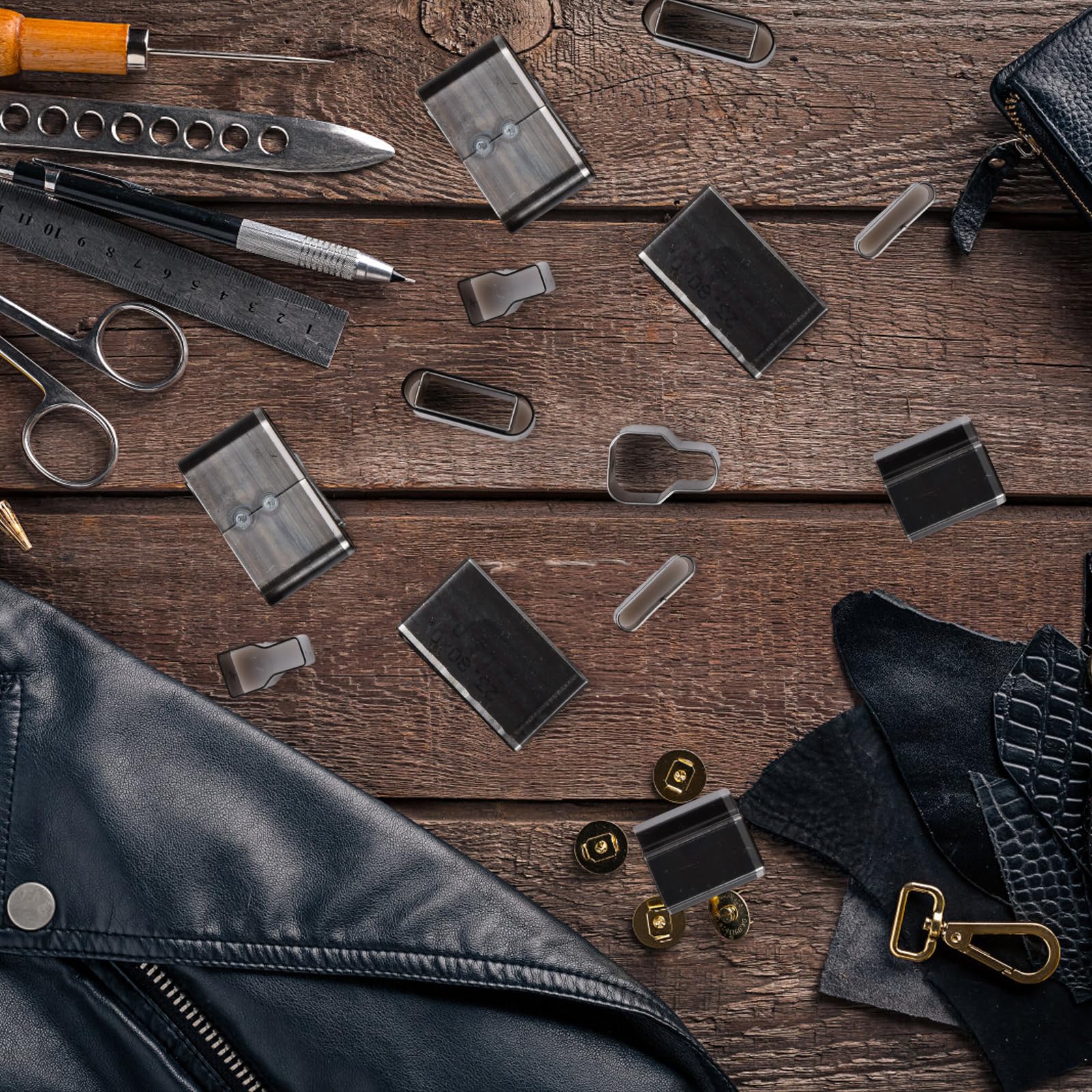 Set 52 Punzoni Per Pelle Professionale - Fustelle Per Cuoio, Tessuti E Fai Da Te Con Custodia