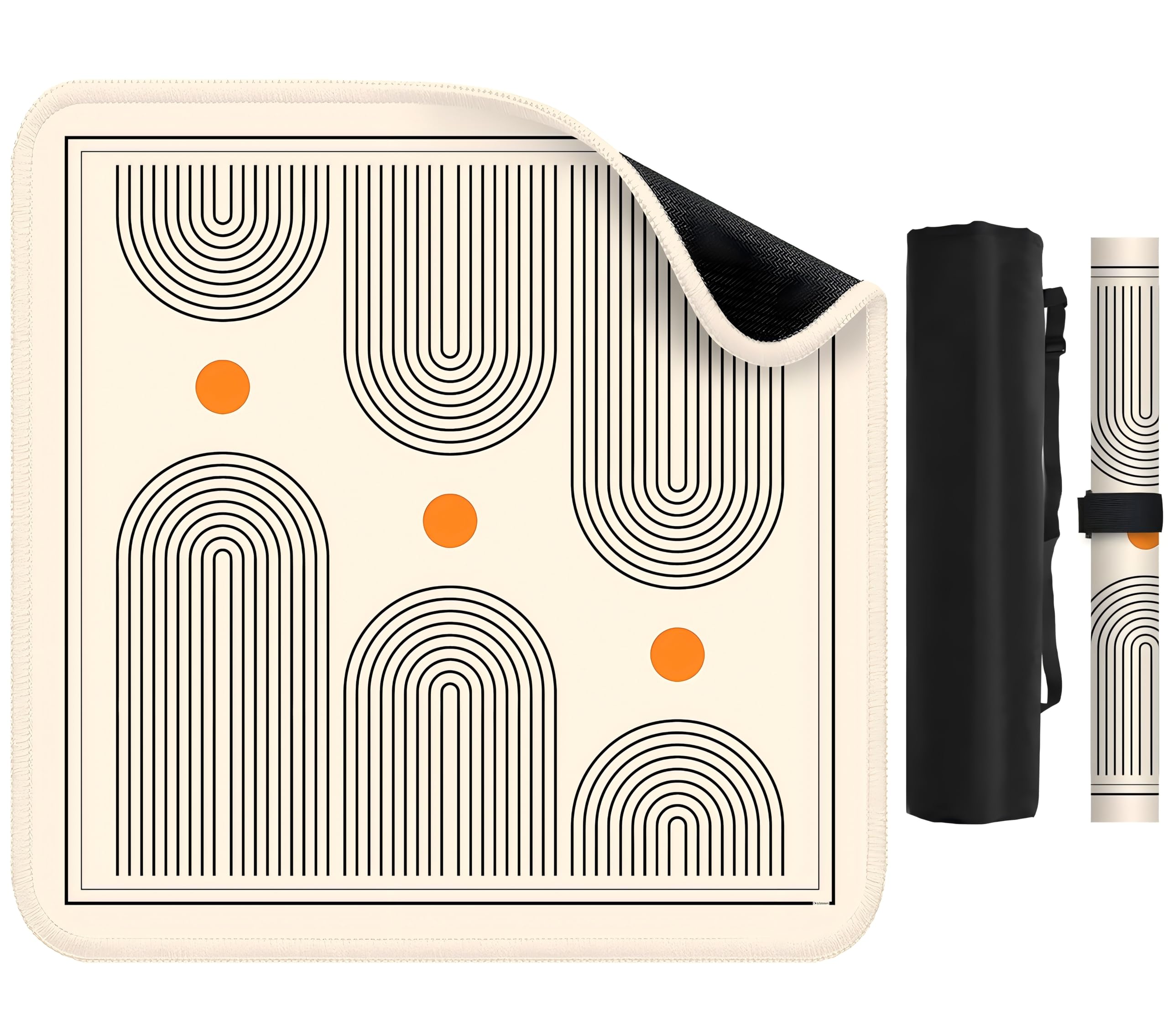 Deyimmei Mahjong Mat for Table - Non-Slip Mahjong Table Cover with Storage Pockets, Perfect Mahjong Accessories & Gifts for Women, Men, and Mahjong