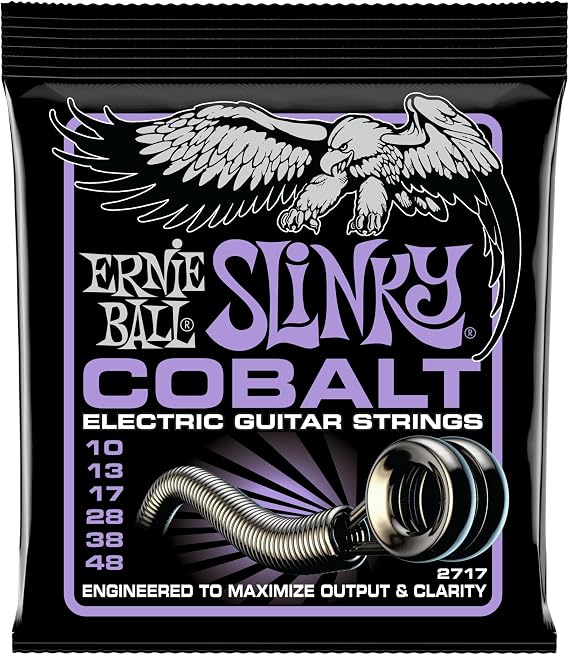 Ernie Ball Ultra Slinky Cobalt Electric Guitar Strings 10-48 Gauge