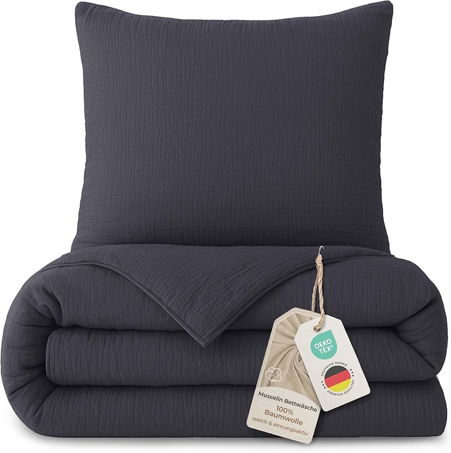 LAYNENBURG Mousseline kussensloop 40 x 80 cm, set van 2 LAYNENBURG Mousseline kussensloop 40 x 80 cm, set van 2