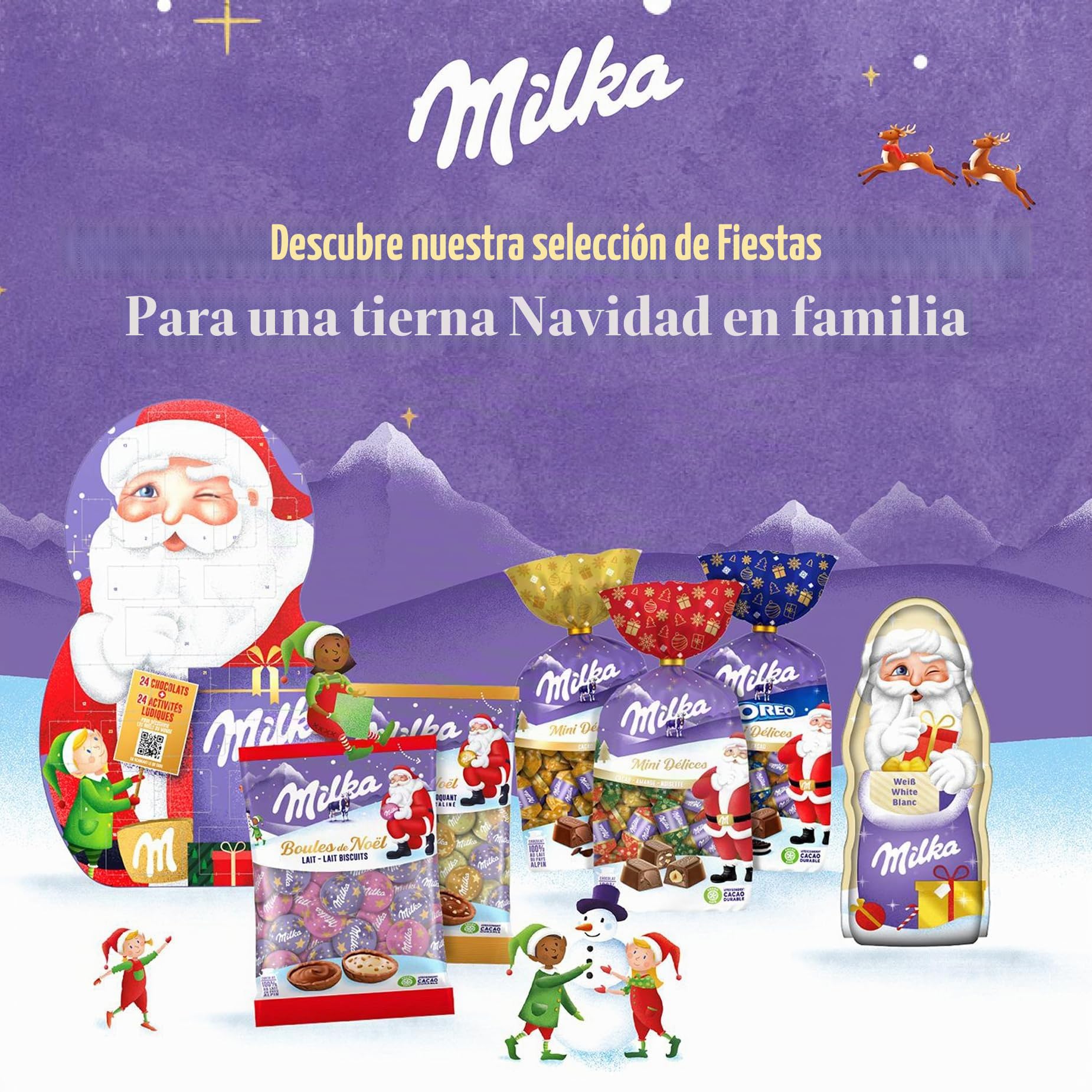 Calendario Adviento Casa Navideña Milka 147g 6 Chocolatinas