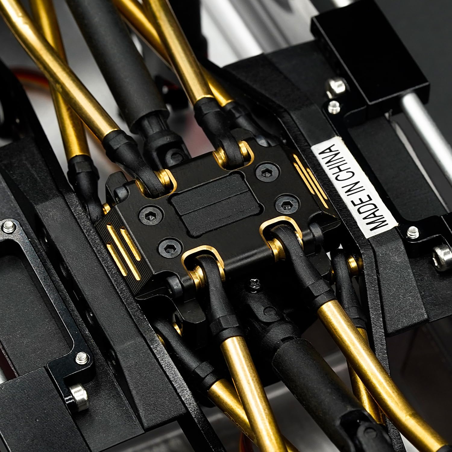 Brass High Precision CNC Machined Skid Plate for Redcat Ascent-18 1/18 Scale RC Rock Crawler Upgrades,Black Coating