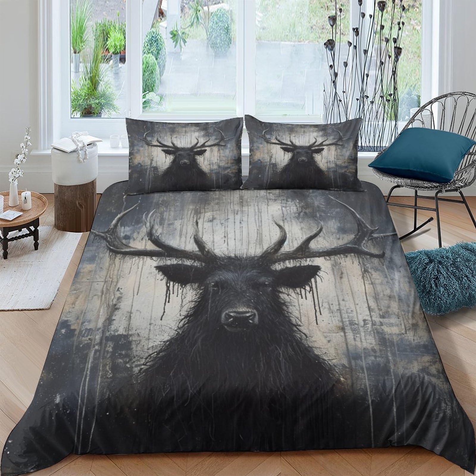 Stampato in 3D Pronipote tibetano Copertina Stampata Microfibra Disegnata Biancheria Da Letto Ipoallergenico Set 3 Pezzi,Double（200x200cm）, Per Ragazzi Adulti